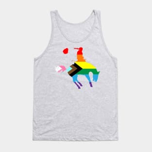 Bronco Rider 2: Queer Pride Flag Tank Top